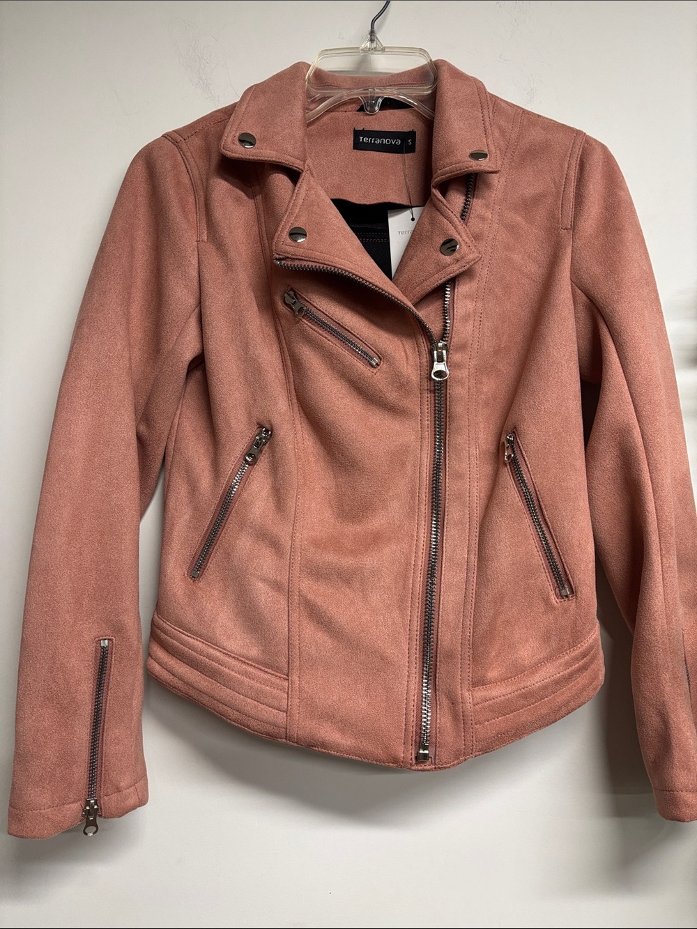 Terranova Faux Suede Moto Jacket